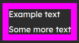 Some text with a thick border