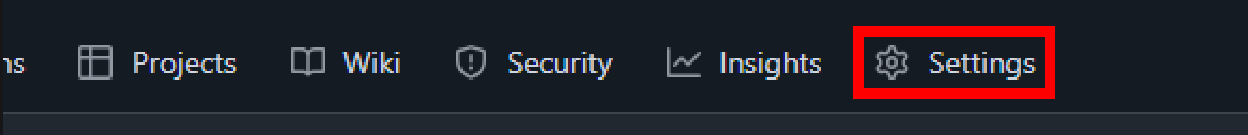 GitHub repo button settings highlighted